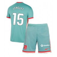 Fotbalové Dres Atletico Madrid Clement Lenglet #15 Dětské Venkovní 2024-25 Krátký Rukáv (+ trenýrky)